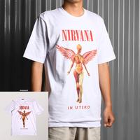 Gambar NIRVANA - Kaos Band Baju Atasan Premium - Bikinbadjoe - NIRVANA 5-WHITE, S dari Bikinbadjoe Official undefined 5 Tokopedia