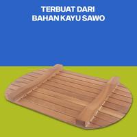 Gambar homLiv Tatakan Piring Kayu Sawo 31 Cm Foodgrade Wooden Placemats Alas Serbaguna - Persegi dari Homliv Indonesia undefined 4 Tokopedia