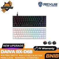 Gambar REXUS DAIVA D68 Gaming Keyboard - Putih, BLUE dari GGSTORESBY undefined 1 Tokopedia