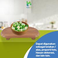Gambar homLiv Tatakan Piring Kayu Sawo 31 Cm Foodgrade Wooden Placemats Alas Serbaguna - Persegi dari Homliv Indonesia undefined 3 Tokopedia