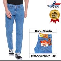 Gambar celana lea jeans original pria model standar warna hitam pekat - Hitam, 28 dari Elephant stone shop undefined 5 Tokopedia