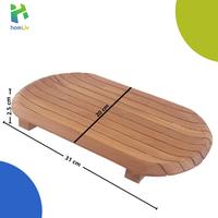 Gambar homLiv Tatakan Piring Kayu Sawo 31 Cm Foodgrade Wooden Placemats Alas Serbaguna - Persegi dari Homliv Indonesia undefined 2 Tokopedia
