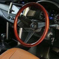 Gambar Stir Mobil Kayu Klasik - Setir Mobil Kayu Nardi 14" Universal Hitam dari Car Modifikasi Performance undefined 3 Tokopedia