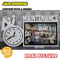Gambar Kado Jam Dinding Kayu Custom Foto Logo / Souvenir Jam Unik Estetik dari Kayu Arem undefined 1 Tokopedia