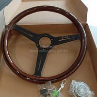 Gambar Stir Mobil Kayu Klasik - Setir Mobil Kayu Nardi 14" Universal Hitam dari Car Modifikasi Performance undefined 1 Tokopedia