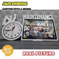 Gambar Kado Jam Dinding Kayu Custom Foto Logo / Souvenir Jam Unik Estetik dari Kayu Arem undefined 3 Tokopedia