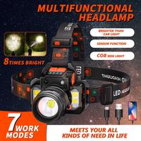 Gambar Senter Kepala Led Super Terang Zoom Led USB Headlamp Sorot Jarak Jauh dari LED Homee undefined 1 Tokopedia