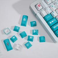 Gambar Hatsune Miku Keycaps PBT DYE-SUB OEM Profile Keycaps Anime dari HISTORE ID undefined 5 Tokopedia