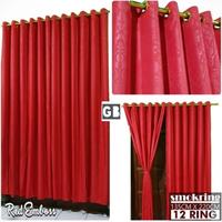 Gambar Gorden Jendela Hordeng Minimalis Tirai Curtain Gorden bandung decor - Blue, L135cm x T150cm dari Gorden Bandung Decor undefined 5 Tokopedia