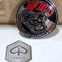 Gambar Emblem Vespa Piaggio Stainless Anti Karat - Biru dari Wijaya Retro Classic undefined 4 Tokopedia
