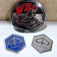 Gambar Emblem Vespa Piaggio Stainless Anti Karat - Biru dari Wijaya Retro Classic undefined 2 Tokopedia