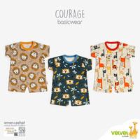 Gambar MAKASSAR - Romper / Baju Kodok Velvet Junior Segiempat 0-3 bulan 3pcs dari Baby Quack undefined 1 Tokopedia