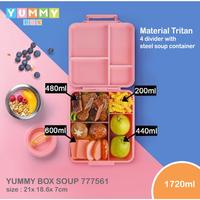 Gambar YUMMY BOX BENTO SOUP CONTAINER OMIE 777561 - Biru dari Rizalkaa Official Shop undefined 3 Tokopedia