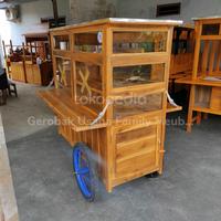 Gambar gerobak gado gado lontong - kayu mahoni dari gerobak family mebel undefined 2 Tokopedia