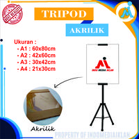 Gambar TRIPOD STAND / TRIPOD BANNER 2 SISI / TRIPOD DISPLAY AKRILIK  - +Akrilik A3 - +Akrilik A4 dari INDO MEDIA IKLAN undefined 5 Tokopedia
