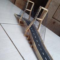 Gambar miniatur jembatan jalan suramadu stick eskrim prakarya seni hiasan dari Ibn zami undefined 2 Tokopedia
