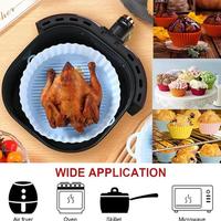 Gambar Air Fryer Silicone Pot Model Bulat Round Oven Food Grade Tahan Panas - Merah Muda dari EllizaMustikashop undefined 5 Tokopedia