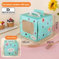 Gambar Box Kue 16x16 x15cm Dus Kue Kotak Kue Tart Box Kue Ultah Sovenir Ultah - Planet Merah dari Boxidn undefined 3 Tokopedia