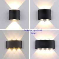 Gambar Lampu Dinding Taman Outdoor 2 Arah 6 watt 2 Arah 2 Watt Minimalis - 8 Watt 8 Mata dari Makmur Jaya Listrik Kenari undefined 2 Tokopedia