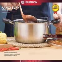 Gambar SUBRON Panci Sup 24 cm Stainless TEBAL tutup kaca dari TASHIEN undefined 3 Tokopedia