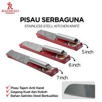 Gambar Pisau Dapur Stainless Pisau Iris 5 6 7 inch Merk Inox - 5 inch dari Rajawali Perabot undefined 2 Tokopedia
