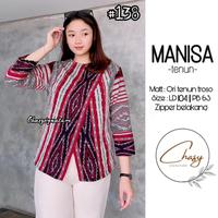 Gambar Batik wanita terbaru manisa tenun ori troso blouse casual baju kerja - #122 dari Nalla Fashion undefined 3 Tokopedia