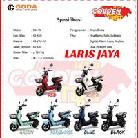 Gambar Sepeda listrik goda model jok motor goda 147-d  GODA GOLDEN TIGER 147 - Biru dari LARIS JAYA SEPEDA undefined 5 Tokopedia