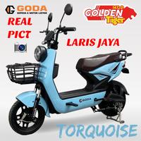 Gambar Sepeda listrik goda model jok motor goda 147-d  GODA GOLDEN TIGER 147 - Biru dari LARIS JAYA SEPEDA undefined 3 Tokopedia