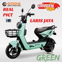 Gambar Sepeda listrik goda model jok motor goda 147-d  GODA GOLDEN TIGER 147 - Biru dari LARIS JAYA SEPEDA undefined 2 Tokopedia