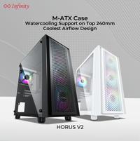 Gambar Gaming Case INFINITY HORUS V2 - BLACK Casing PC dari YOUNGS COMPUTER undefined 2 Tokopedia