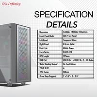 Gambar Gaming Case INFINITY HORUS V2 - BLACK Casing PC dari YOUNGS COMPUTER undefined 5 Tokopedia