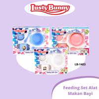 Gambar LustyBunny Feeding Set Alat Makan Bayi Perlengkapan Makan Bayi - LB-1403, PINK dari Lustybunny Baby undefined 1 Tokopedia