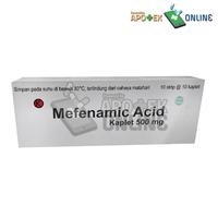 Gambar MEFENAMIC ACID 500MG 1 BOX 100 TABLETS / ASAM MEFENAMAT dari Apotek Citra Sehat Dramaga undefined 1 Tokopedia