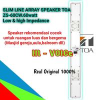 Gambar Speaker slim Line Array TOA ZS-60CW/CB 60 watt original dari IN-VOICE undefined 4 Tokopedia