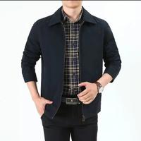 Gambar JAKET KATUN PRIA CASUAL - Biru navy, S dari SKRINKS FASHION undefined 3 Tokopedia