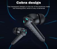 Gambar Earphone Headset Bluetooth Gaming No Delay Earbud Mikrofon Desain Cool - Hitam dari Nawasena Ofc Store undefined 3 Tokopedia