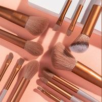 Gambar Set 13PS Set Kosmetic Brush Makeup Powder Eye Shadow Foundation Blushe - Hijiau 13pcs dari KAKAMART.ID undefined 3 Tokopedia