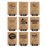 Gambar Hang Tag Thank You Custom Pola Kraft Paper 275 gsm | Label Souvenir - 3,5 x 5 cm, 1 Sisi dari Citra Mandaka Printing undefined 4 Tokopedia