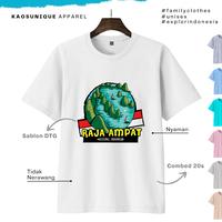 Gambar Kaos Raja Ampat Keliling Indonesia - Kaos Pria Wanita Unisex sablon - Biru Muda, L dari Kaos Unique undefined 1 Tokopedia