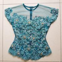 Gambar Set kebaya hijau modern lace brokat brukat bustier rok satin murah dari just.erwin undefined 4 Tokopedia