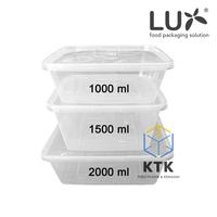 Gambar Thinwall LUX Square 1000 ML Kotak Makan Plastik Food Container 1 Liter dari Toko KTK undefined 2 Tokopedia