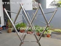 Gambar JEMURAN PAKAIAN STAINLESS STEEL JUMBO 180 CM ANTI KARAT BINA KARYA dari THERESA TRADING undefined 2 Tokopedia