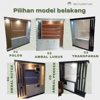 Gambar Lemari partisi ruangan 2 muka/sisi minimalis modern murah model mewah dari Mei Furnituree undefined 3 Tokopedia