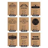 Gambar Cetak Hang Tag Baju Custom Pola Kraft 275 gsm | Label OlShop Souvenir - 4 x 9 cm, 2 Sisi dari Citra Mandaka Printing undefined 5 Tokopedia
