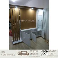 Gambar Lemari partisi ruangan 2 muka/sisi minimalis modern murah model mewah dari Mei Furnituree undefined 2 Tokopedia