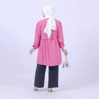 Gambar Lira Tunik Crinkle Airflow Susun Busui Friendly Pink Granada Fashion dari GranadaFashion undefined 5 Tokopedia