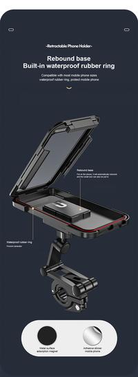Gambar Robotsky Adjustable 360 Bike Phone Holder - for Gantungan Sandaran Sepeda Motor Cycle HP Hanphone Ponsel Splash Proof Water Resistance Tahan Cipratan Air Bahan Plastik Plastic Maks Size 6.9 Inch Bracket Spion Rearview Mirror Handlebar Roll Bar - Standard dari Logay Acc undefined 3 Tokopedia