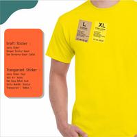 Gambar Stiker Ukuran Baju,Tag Size Tshirt Custom - XXL, KRAFT dari Hiprint.idn undefined 3 Tokopedia