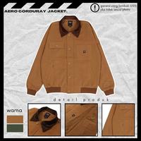 Gambar Jaket Aero Flight Jacket Casual Pria Casual Corduroy - Army, M dari jakethoodieku_ undefined 3 Tokopedia