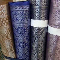 Gambar kain songket meterann - coklat silver dari pesonatext undefined 2 Tokopedia